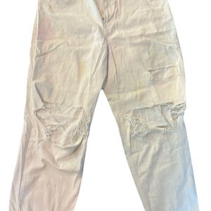 Wild Fable Off-White high rise straight leg dad jeans